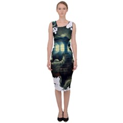 Time Machine Doctor Who Sleeveless Pencil Dress by Cowasu