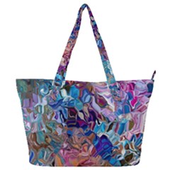 Smudged Full Print Shoulder Bag by kaleidomarblingart