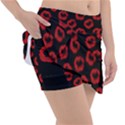 Red glitter kiss Classic Tennis Skirt View3