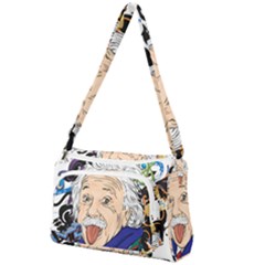 Albert Einstein Physicist Front Pocket Crossbody Bag