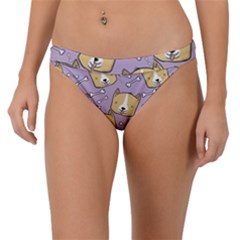 Corgi Pattern Band Bikini Bottoms