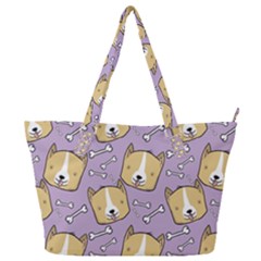 Corgi Pattern Full Print Shoulder Bag