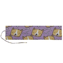 Corgi Pattern Roll Up Canvas Pencil Holder (l) by Cowasu