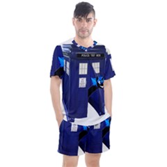 Tardis-doctor-who Men s Mesh T-shirt And Shorts Set