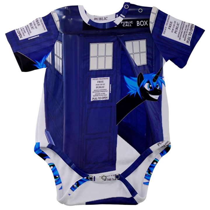 Tardis-doctor-who Baby Short Sleeve Bodysuit