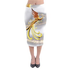 Phoenix Midi Pencil Skirt by Cowasu