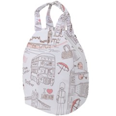 London-paris-drawing-vector-london-comics Travel Backpack by Cowasu