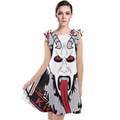 Krampus Tie Up Tunic Dress