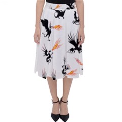 Dragon-phoenix-fire-bird-ancient Classic Midi Skirt