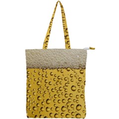 Beer Bubbles Double Zip Up Tote Bag