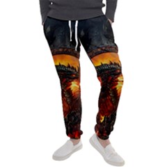 Dragon Fire Fantasy Art Men s Jogger Sweatpants by Cowasu