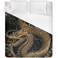 Fantasy Dragon Pentagram Duvet Cover (california King Size) by Cowasu