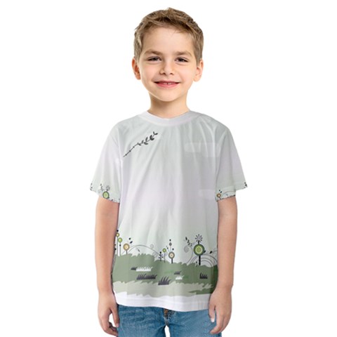 Abstract-background-children Kids  Sport Mesh T-shirt by Cowasu