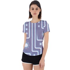 Pattern-non-seamless-background Back Cut Out Sport T-shirt by Cowasu