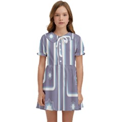 Pattern-non-seamless-background Kids  Sweet Collar Dress