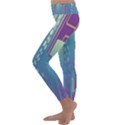 Non-seamless-pattern-background Kids  Lightweight Velour Classic Yoga Leggings View2