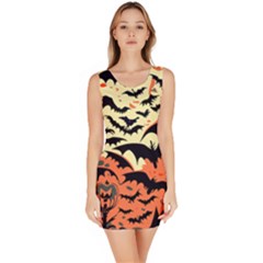 Bat Pattern Bodycon Dress by Valentinaart