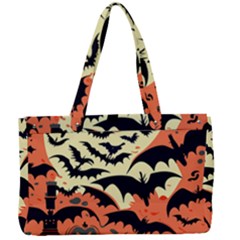 Bat Pattern Canvas Work Bag by Valentinaart