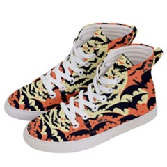 Bat Pattern Women s Hi-top Skate Sneakers by Valentinaart