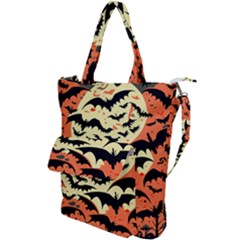 Bat Pattern Shoulder Tote Bag by Valentinaart