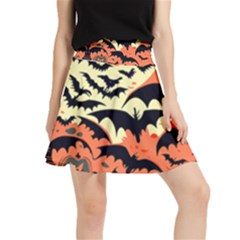 Bat Pattern Waistband Skirt by Valentinaart