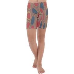 Background-abstract-non-seamless Kids  Lightweight Velour Capri Yoga Leggings