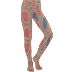 Background-abstract-non-seamless Kids  Lightweight Velour Classic Yoga Leggings