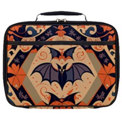 Bat Pattern Full Print Lunch Bag by Valentinaart