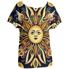 Boho Sun Women s Oversized T-shirt by Valentinaart