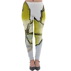 Life Is Beautiful And Green Lightweight Velour Leggings by Humidesigner786