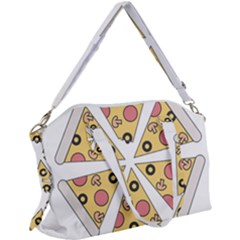 Pizza-slice-food-italian Canvas Crossbody Bag