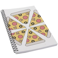 Pizza-slice-food-italian 5 5  X 8 5  Notebook