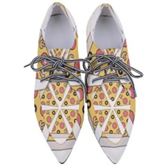 Pizza-slice-food-italian Pointed Oxford Shoes
