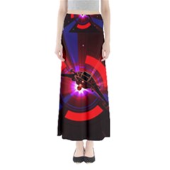 Science-fiction-cover-adventure Full Length Maxi Skirt by Cowasu