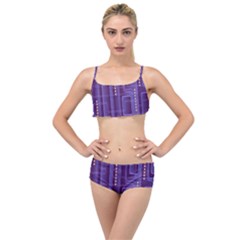 Background-non-seamless-pattern Layered Top Bikini Set by Cowasu