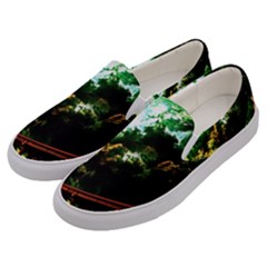 Science-fiction-forward-futuristic Men s Canvas Slip Ons by Cowasu