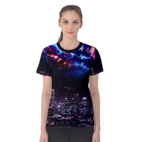 Science-fiction-sci-fi-forward Women s Cotton T-shirt by Cowasu
