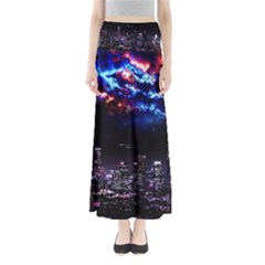 Science-fiction-sci-fi-forward Full Length Maxi Skirt by Cowasu