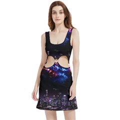 Science-fiction-sci-fi-forward Velour Cutout Dress by Cowasu