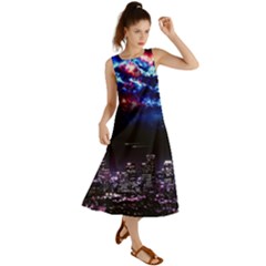 Science-fiction-sci-fi-forward Summer Maxi Dress by Cowasu