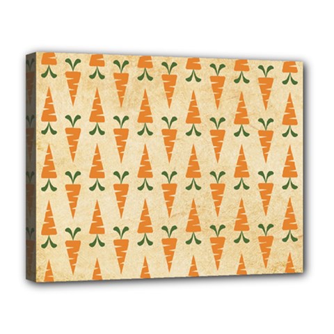 Patter-carrot-pattern-carrot-print Canvas 14  x 11  (Stretched)