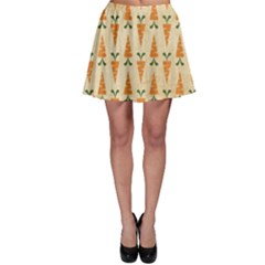 Patter-carrot-pattern-carrot-print Skater Skirt