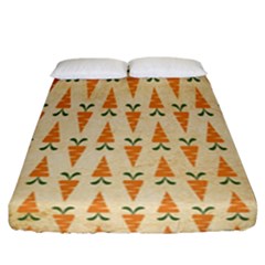 Patter-carrot-pattern-carrot-print Fitted Sheet (California King Size)