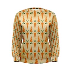 Patter-carrot-pattern-carrot-print Women s Sweatshirt