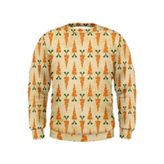 Patter-carrot-pattern-carrot-print Kids  Sweatshirt