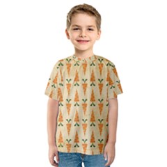 Patter-carrot-pattern-carrot-print Kids  Sport Mesh T-Shirt