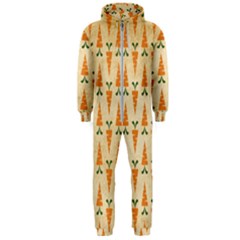 Patter-carrot-pattern-carrot-print Hooded Jumpsuit (men) by Cowasu
