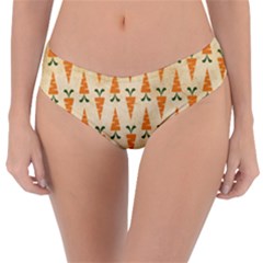 Patter-carrot-pattern-carrot-print Reversible Classic Bikini Bottoms