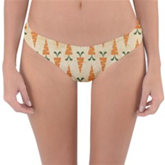 Patter-carrot-pattern-carrot-print Reversible Hipster Bikini Bottoms