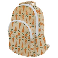 Patter-carrot-pattern-carrot-print Rounded Multi Pocket Backpack